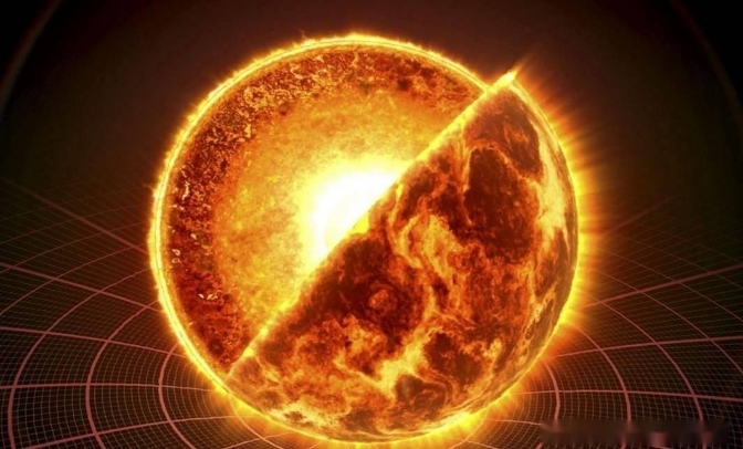 太阳内部有一个人造结构。科学无法解释